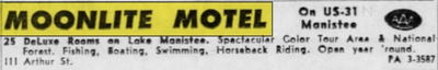Moonlite Motel - Sept 1961 Ad